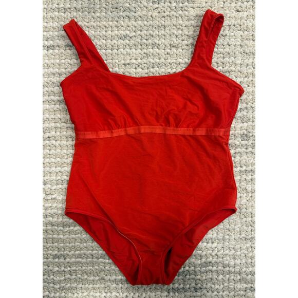 Stylest DreamSculpt™ Square Neck One-Piece Swimsuit - Hot Pepper Red - Size 2XL - Picture 3 of 5